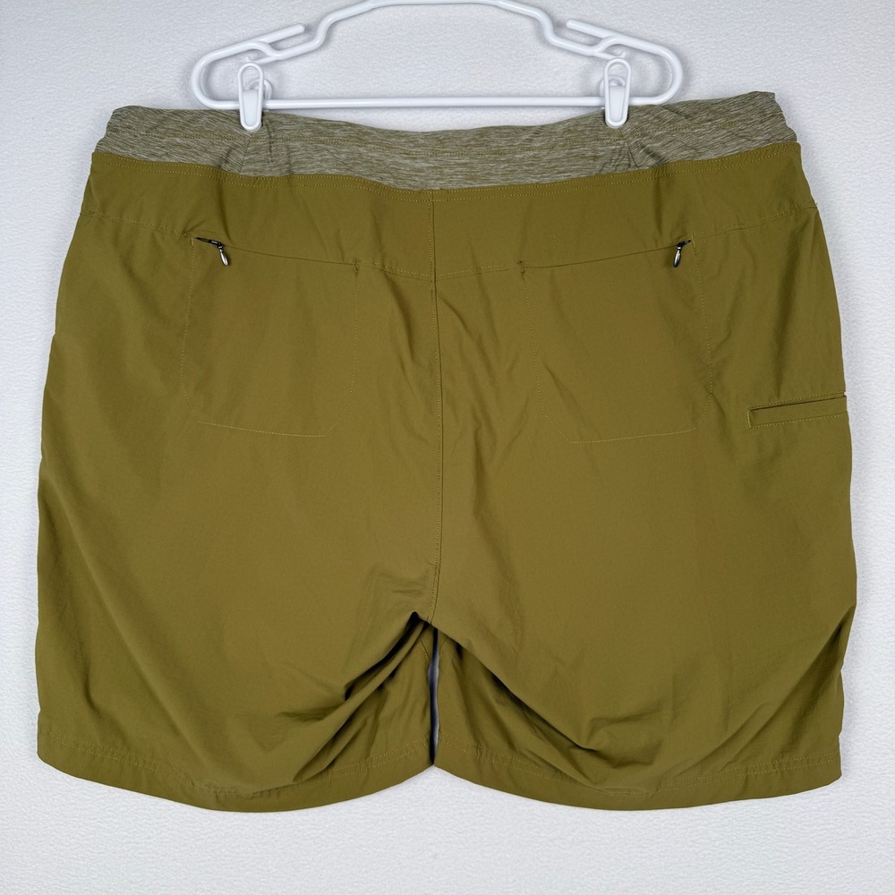 Duluth Trading Co Armachillo Shorts Womens 24W Green Hiking Cargo Drawstring - Picture 2 of 10